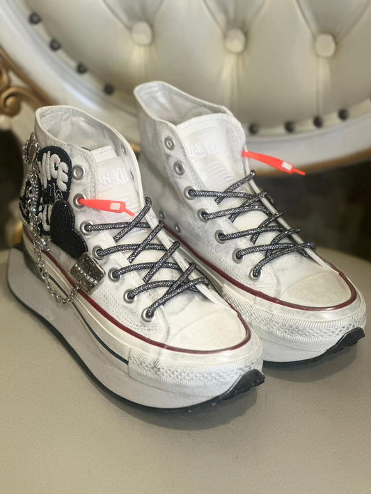 Sneaker NAN-KU Plateau Weiß