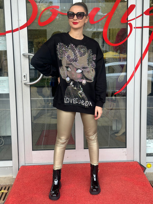 Pulli mit Glitzer