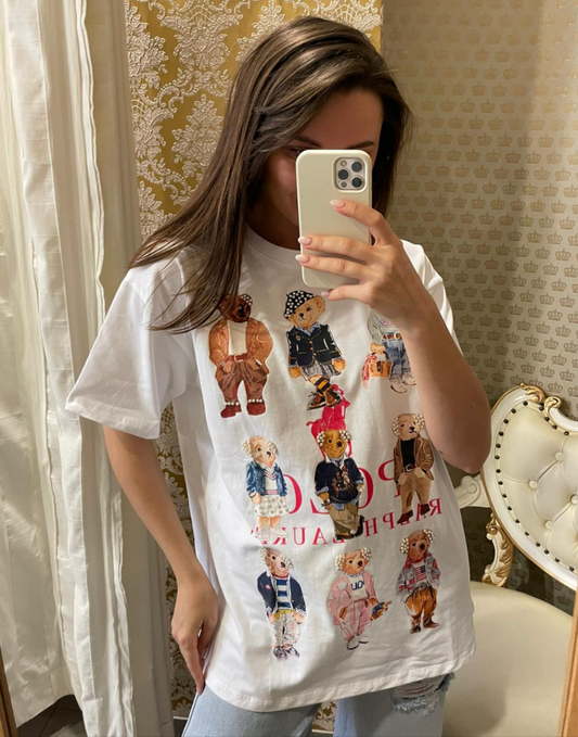T-Shirt mit Perlen