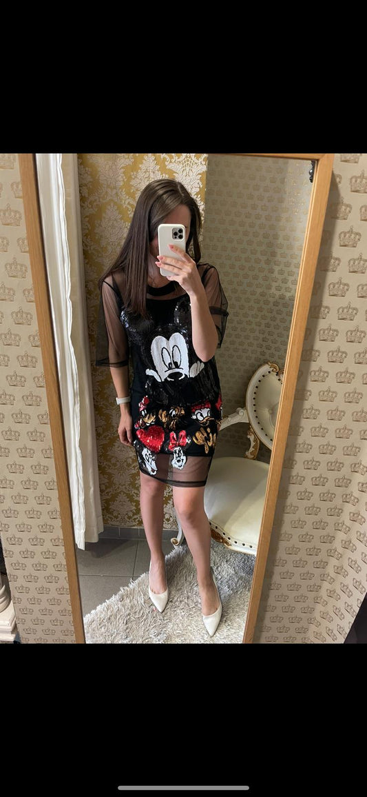 Kleid  Tunika  mit Glitzer