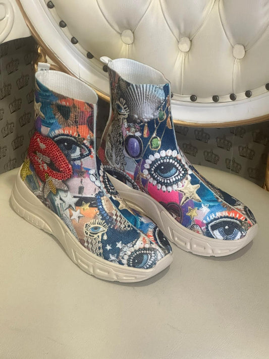 Sneaker mit Glitzer